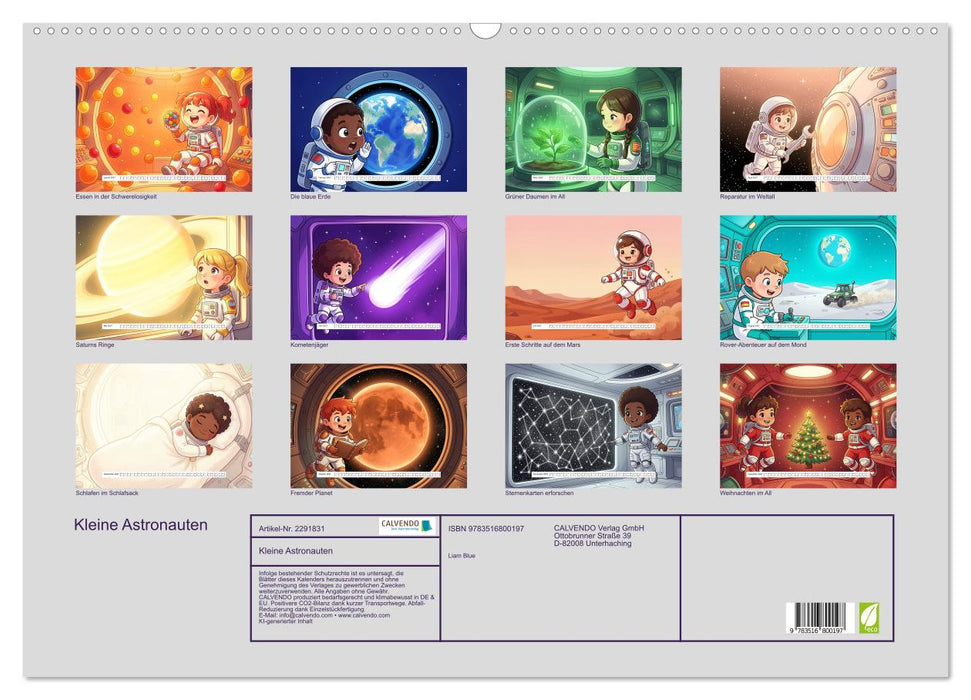 Kleine Astronauten (CALVENDO Wandkalender 2027)
