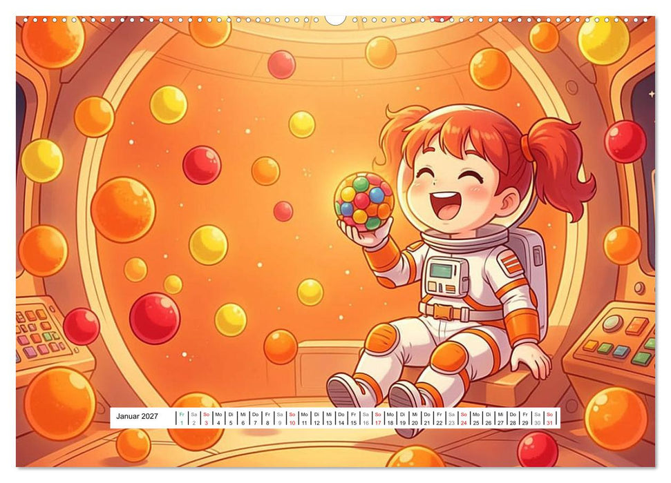 Kleine Astronauten (CALVENDO Premium Wandkalender 2027)