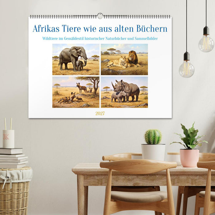 Afrikas Tiere wie aus alten Büchern (CALVENDO Wandkalender 2027)