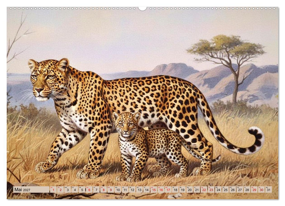 Afrikas Tiere wie aus alten Büchern (CALVENDO Wandkalender 2027)