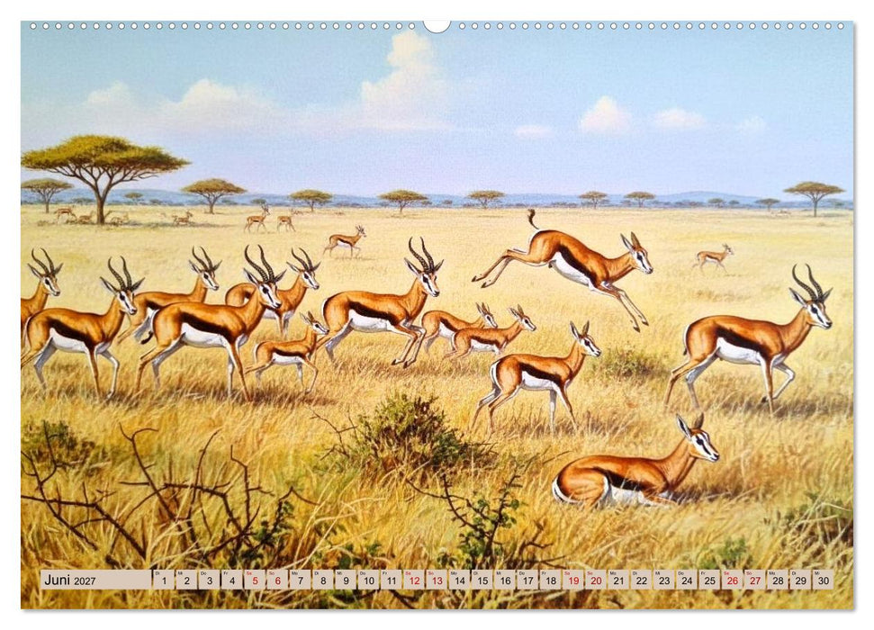 Afrikas Tiere wie aus alten Büchern (CALVENDO Wandkalender 2027)