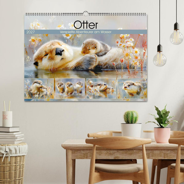 Otter. Verspielte Abenteurer am Wasser (CALVENDO Wandkalender 2027)