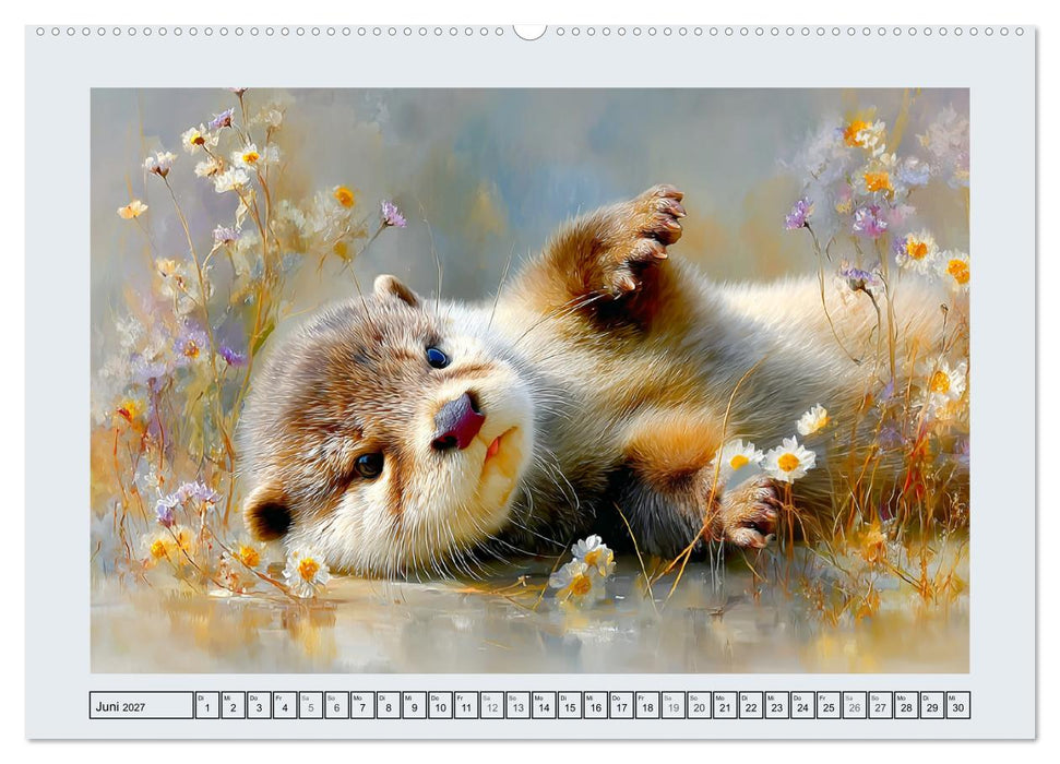Otter. Verspielte Abenteurer am Wasser (CALVENDO Wandkalender 2027)