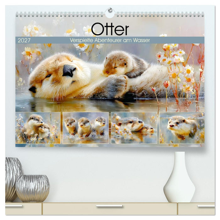 Otter. Verspielte Abenteurer am Wasser (CALVENDO Premium Wandkalender 2027)