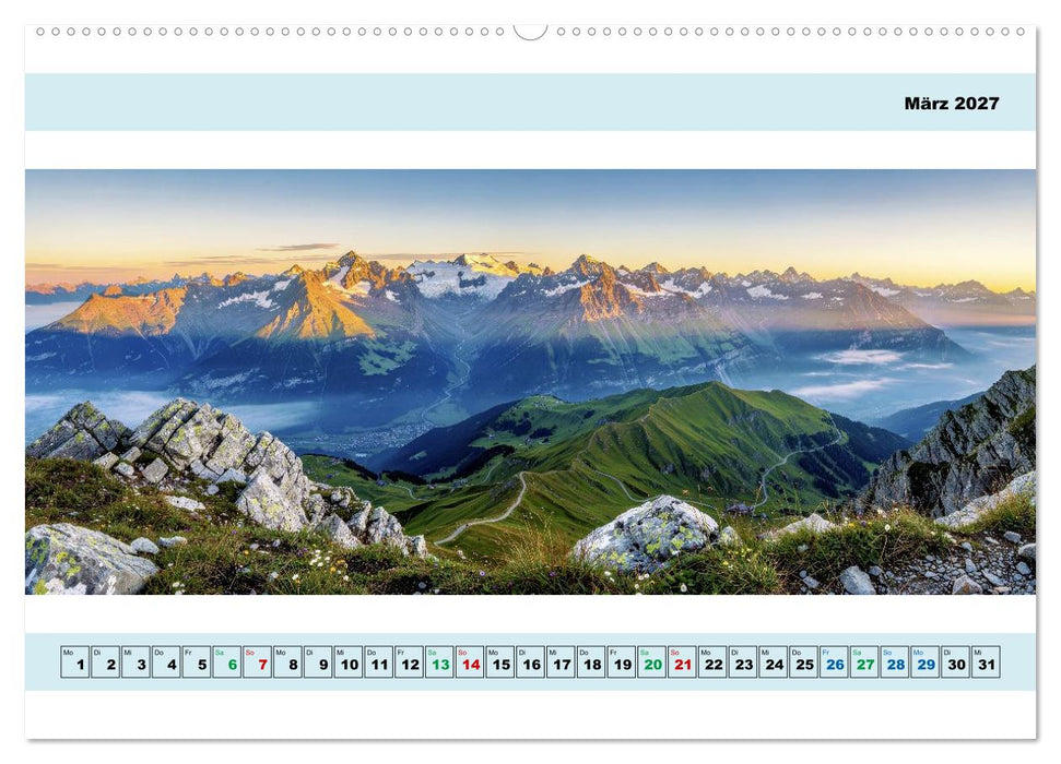 Alpen - Panorama - Mehr Aussicht geht nicht (CALVENDO Wandkalender 2027)