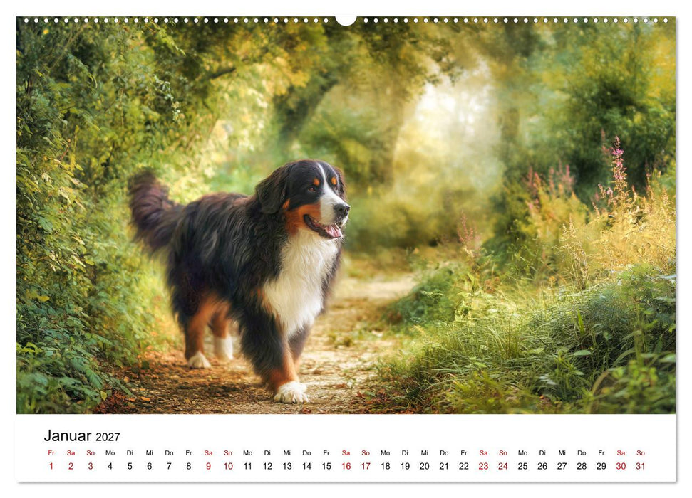 Stolz und Sanftmut - Berner Sennenhunde (CALVENDO Wandkalender 2027)