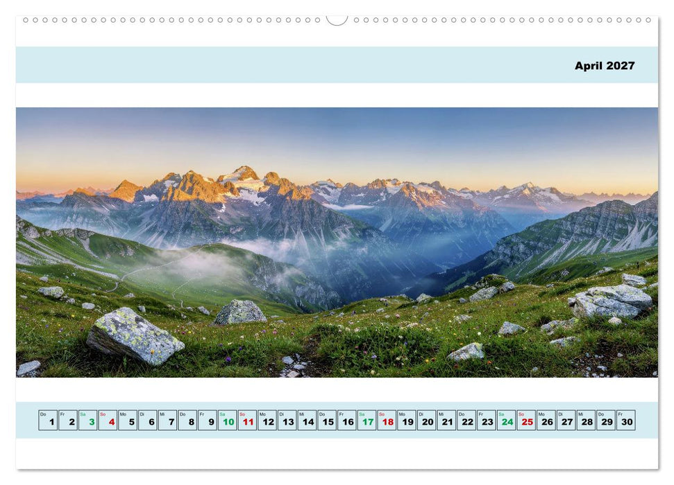 Alpen - Panorama - Mehr Aussicht geht nicht (CALVENDO Premium Wandkalender 2027)
