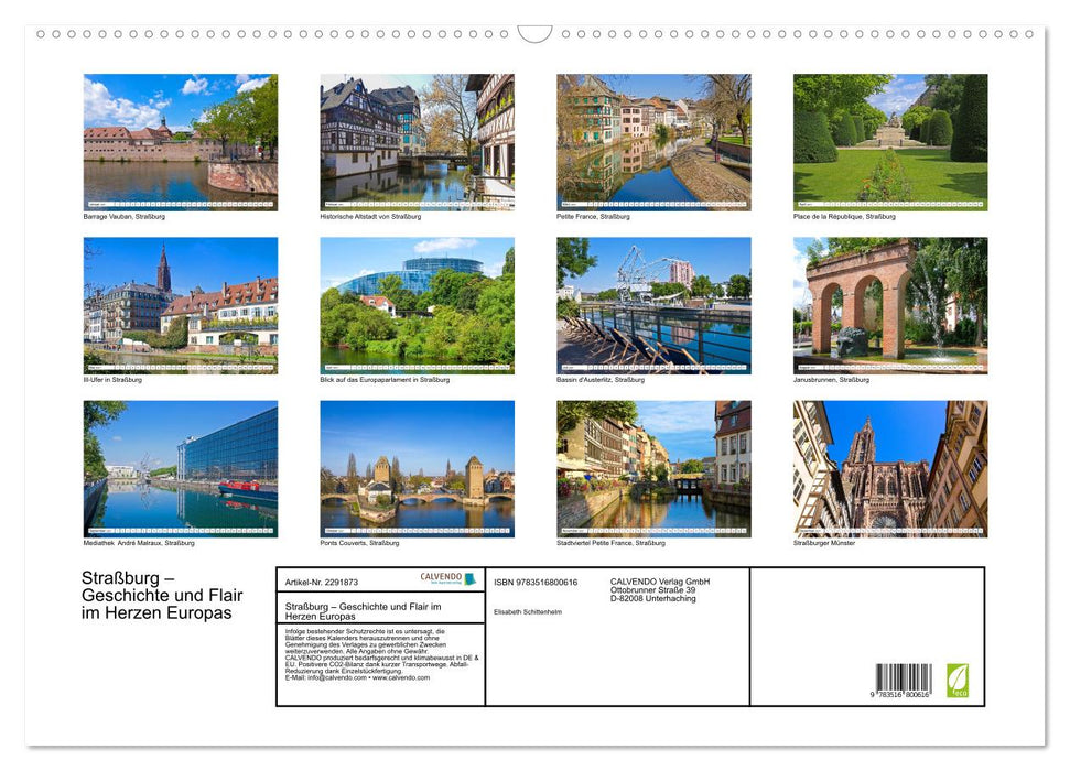 Straßburg – Geschichte und Flair im Herzen Europas (CALVENDO Wandkalender 2027)