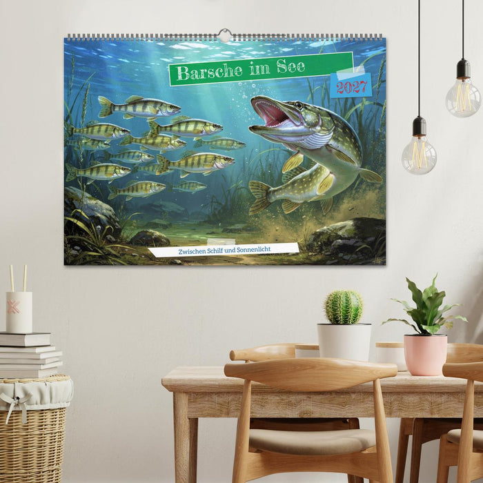 Barsche im See (CALVENDO Wandkalender 2027)
