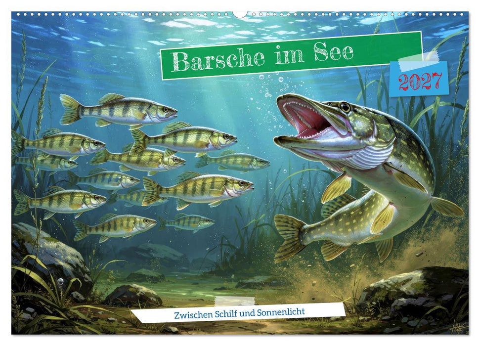 Barsche im See (CALVENDO Wandkalender 2027)