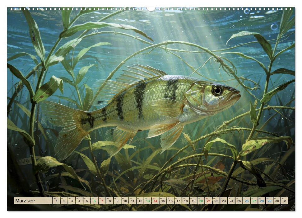 Barsche im See (CALVENDO Premium Wandkalender 2027)
