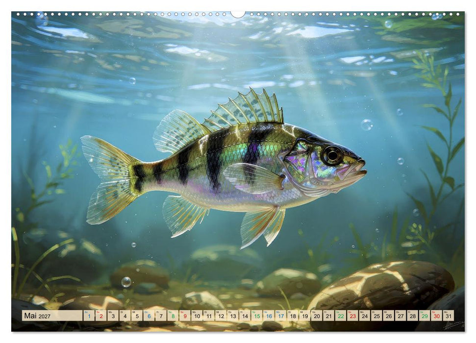 Barsche im See (CALVENDO Premium Wandkalender 2027)