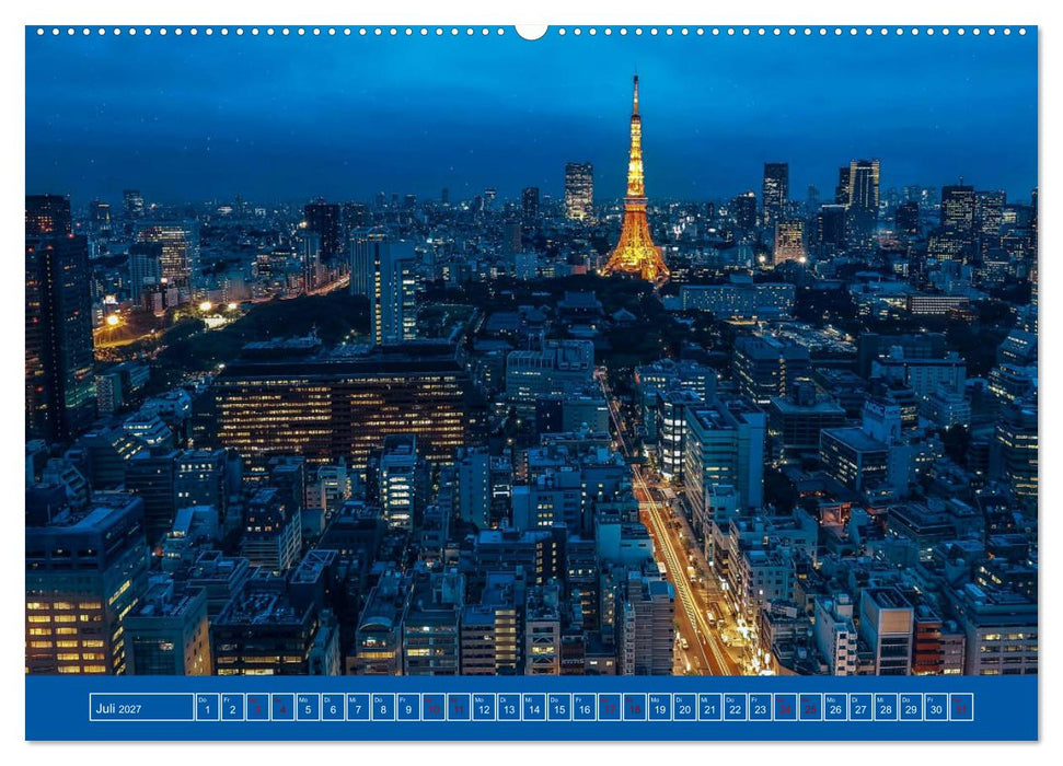 Metropolen - Asiens schönste Städte bei Nacht (CALVENDO Premium Wandkalender 2027)