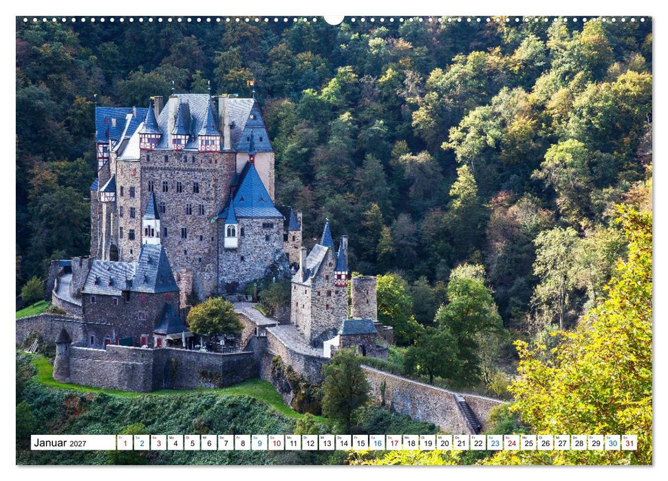 Die schönsten Orte im Moseltal - Von der Burg Eltz bis nach Trier (CALVENDO Premium Wandkalender 2027)