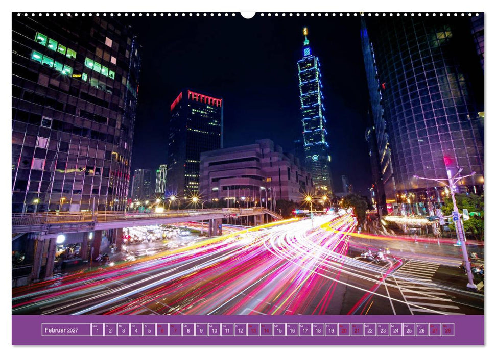 Metropolen - Asiens schönste Städte bei Nacht (CALVENDO Wandkalender 2027)