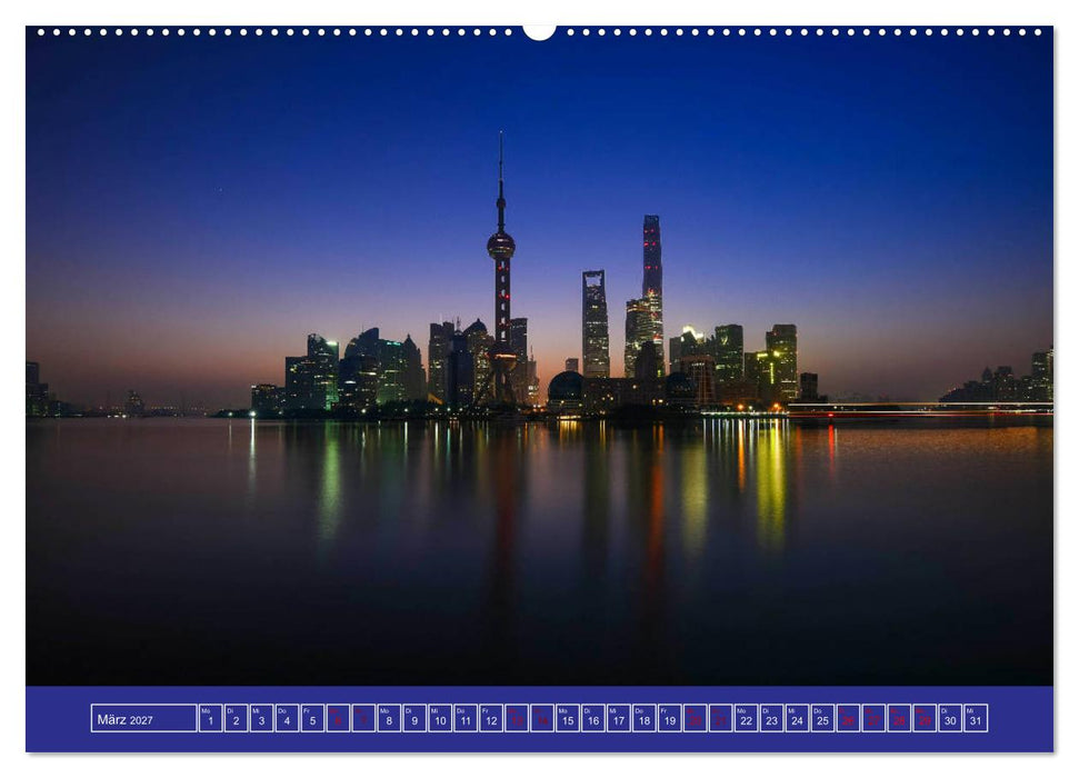 Metropolen - Asiens schönste Städte bei Nacht (CALVENDO Wandkalender 2027)