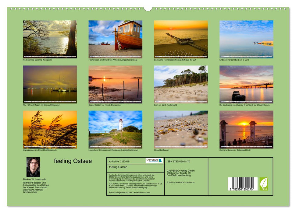 feeling Ostsee (CALVENDO Premium Wandkalender 2027)
