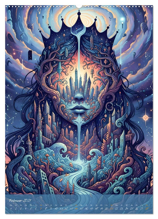 Gedankenchaos - Blicke in einer verwirrten Geist (CALVENDO Wandkalender 2027)