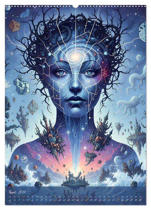 Gedankenchaos - Blicke in einer verwirrten Geist (CALVENDO Wandkalender 2027)