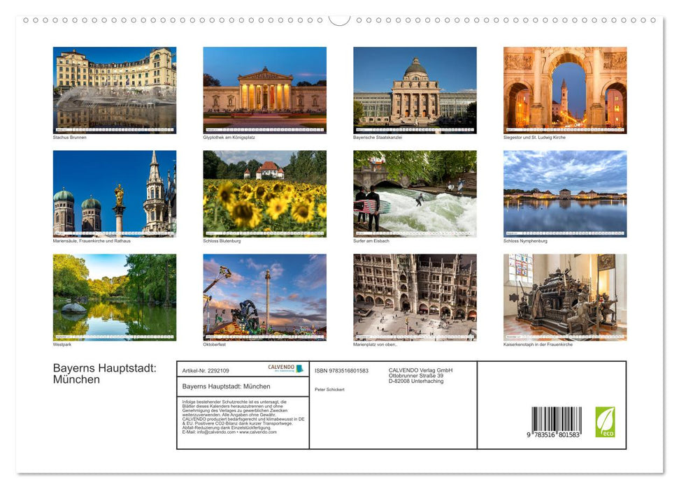 Bayerns Hauptstadt: München (CALVENDO Premium Wandkalender 2027)