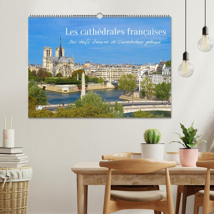 Les cathédrales françaises – Des chefs-d'œuvre de l’architecture gothique (CALVENDO Calendrier mensuel 2027)