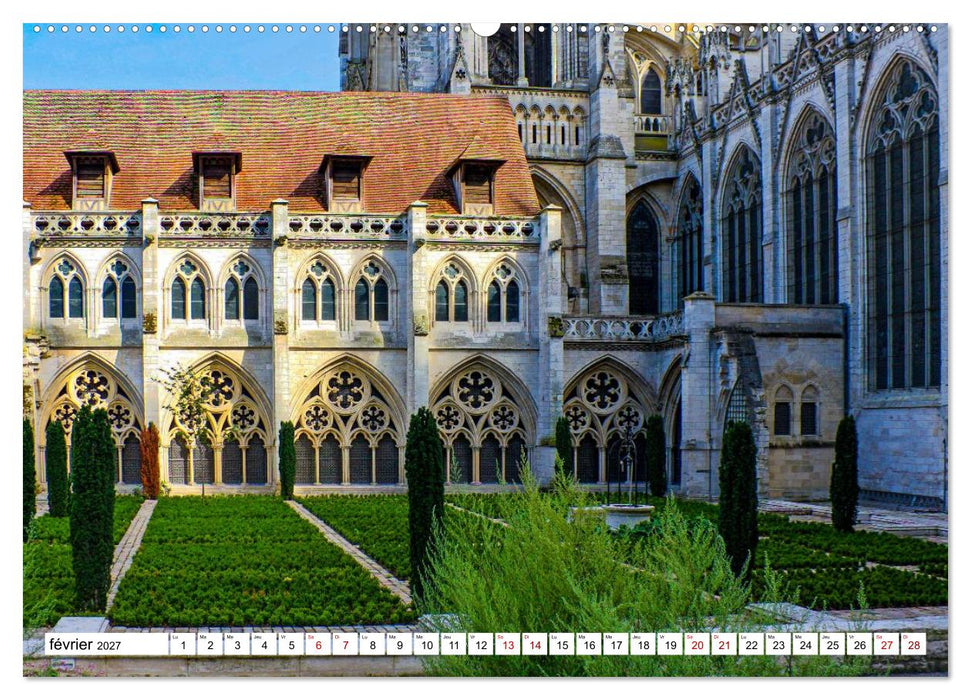 Les cathédrales françaises – Des chefs-d'œuvre de l’architecture gothique (CALVENDO Calendrier mensuel 2027)