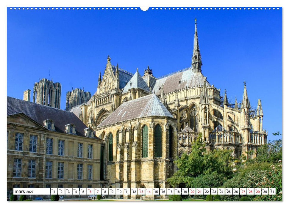 Les cathédrales françaises – Des chefs-d'œuvre de l’architecture gothique (CALVENDO Calendrier supérieur 2027)