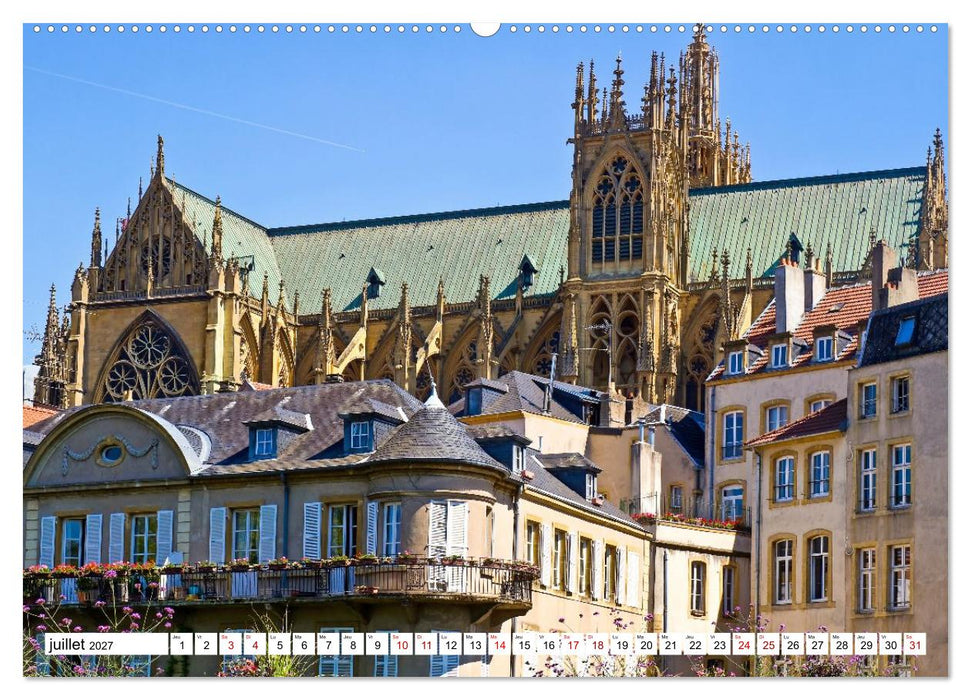 Les cathédrales françaises – Des chefs-d'œuvre de l’architecture gothique (CALVENDO Calendrier supérieur 2027)