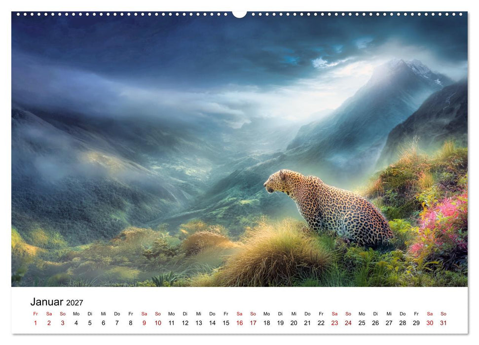 Gefleckte Schatten - Im Bann der Leoparden (CALVENDO Wandkalender 2027)