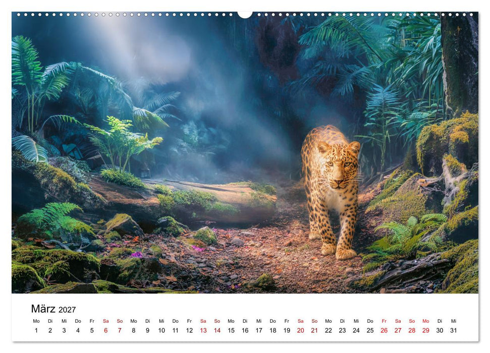 Gefleckte Schatten - Im Bann der Leoparden (CALVENDO Wandkalender 2027)