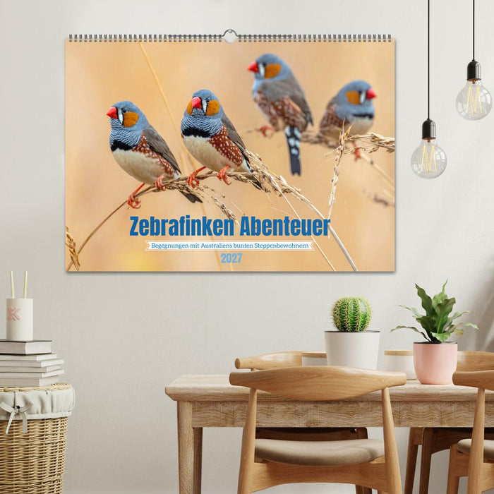 Zebrafinken Abenteuer (CALVENDO Wandkalender 2027)