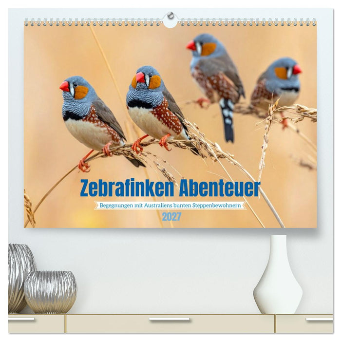 Zebrafinken Abenteuer (CALVENDO Premium Wandkalender 2027)