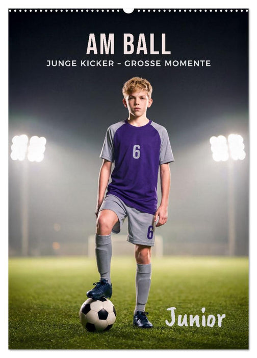 Am Ball Junior - Junge Kicker - Große Momente (CALVENDO Wandkalender 2027)