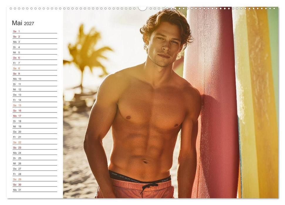 Hot Beach Boys (CALVENDO Wandkalender 2027)