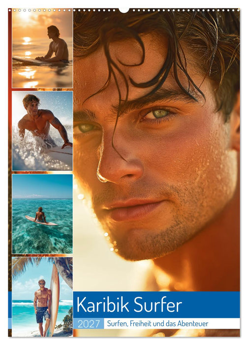 Karibik Surfer (CALVENDO Wandkalender 2027)