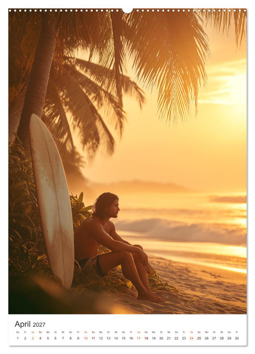 Karibik Surfer (CALVENDO Wandkalender 2027)