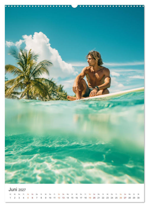 Karibik Surfer (CALVENDO Wandkalender 2027)