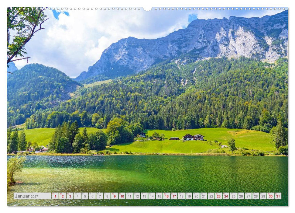 Malerische Bergseen in den bayerischen Alpen (CALVENDO Premium Wandkalender 2027)