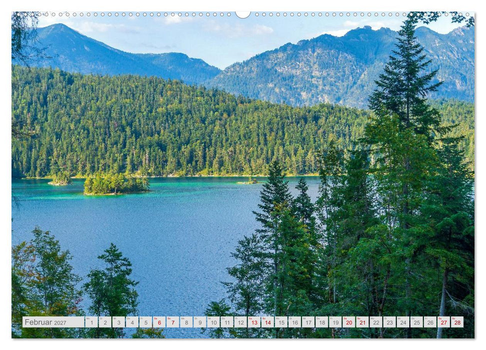 Malerische Bergseen in den bayerischen Alpen (CALVENDO Premium Wandkalender 2027)