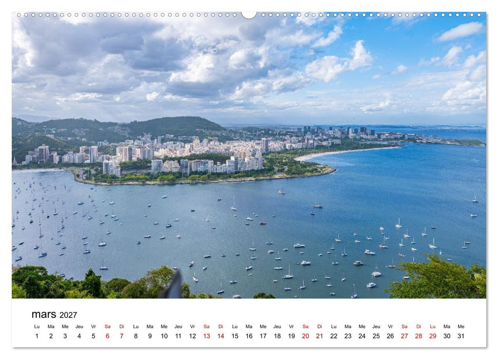 RIO DE JANEIRO Contrastes. Couleurs. Lumière. (CALVENDO Calendrier mensuel 2027)