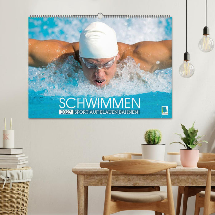 Schwimmen: Sport auf blauen Bahnen (CALVENDO Wandkalender 2027)