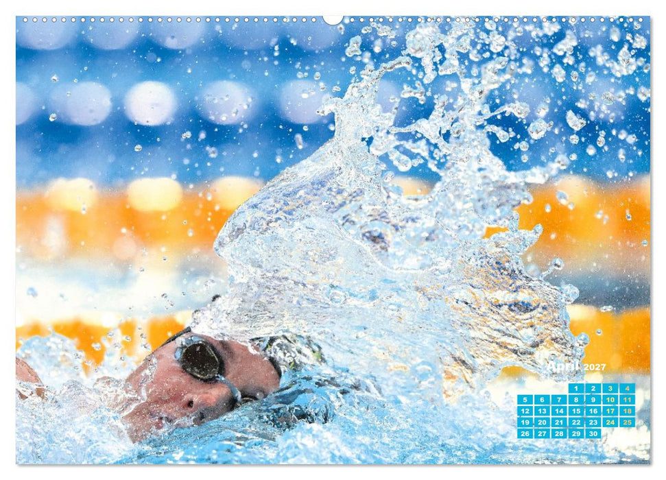 Schwimmen: Sport auf blauen Bahnen (CALVENDO Wandkalender 2027)
