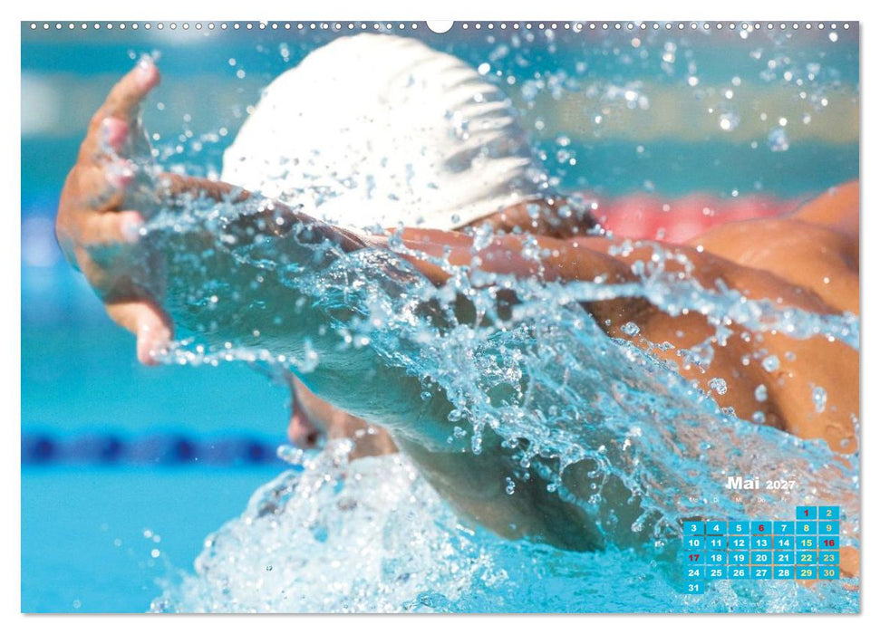 Schwimmen: Sport auf blauen Bahnen (CALVENDO Wandkalender 2027)