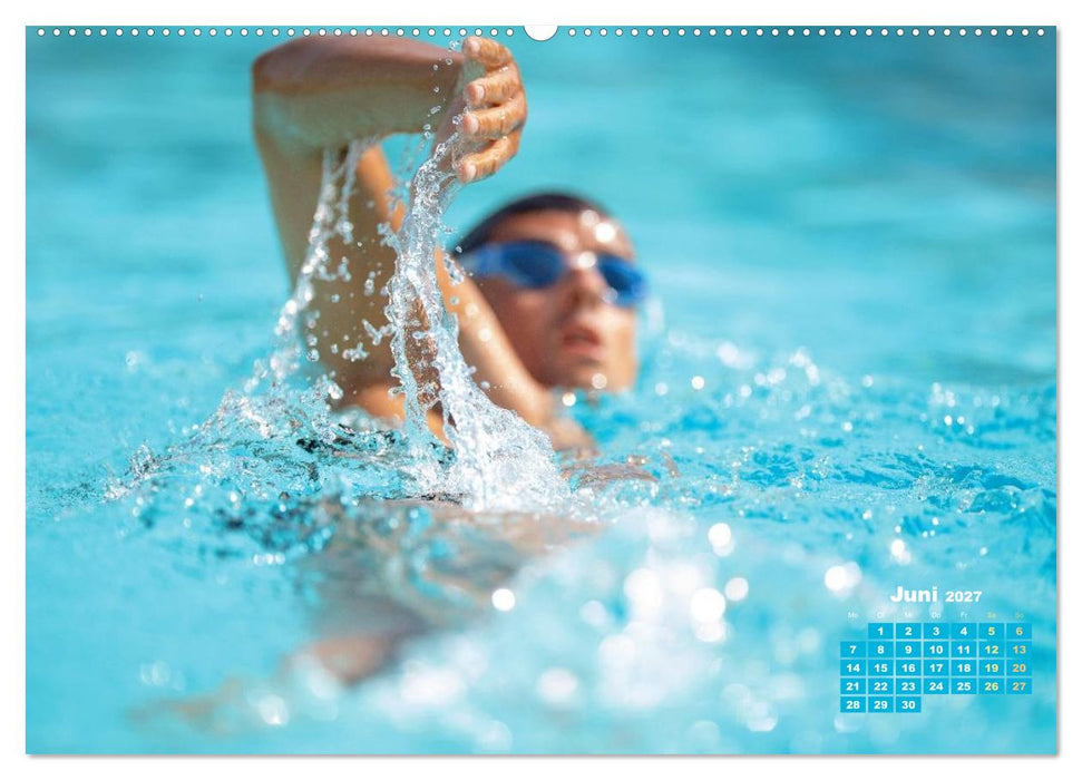 Schwimmen: Sport auf blauen Bahnen (CALVENDO Premium Wandkalender 2027)