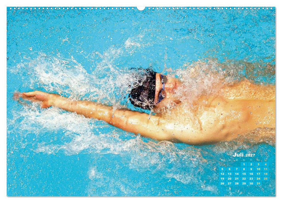 Schwimmen: Sport auf blauen Bahnen (CALVENDO Premium Wandkalender 2027)