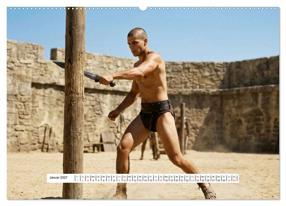 Echte Kerle – Gladiatoren (CALVENDO Wandkalender 2027)