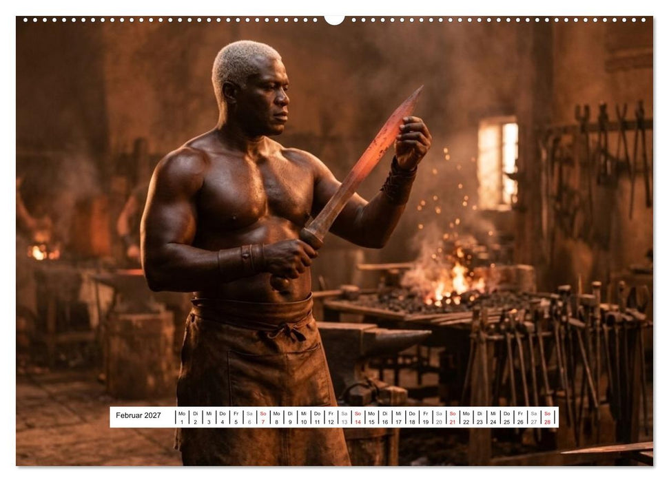 Echte Kerle – Gladiatoren (CALVENDO Premium Wandkalender 2027)