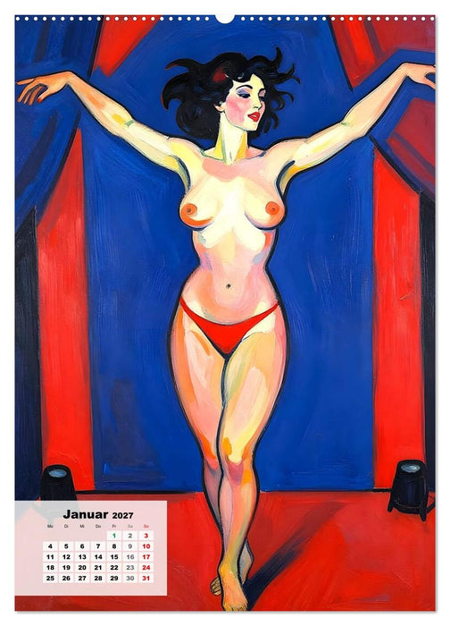 Entblößte Epochen – Expressionismus (CALVENDO Wandkalender 2027)