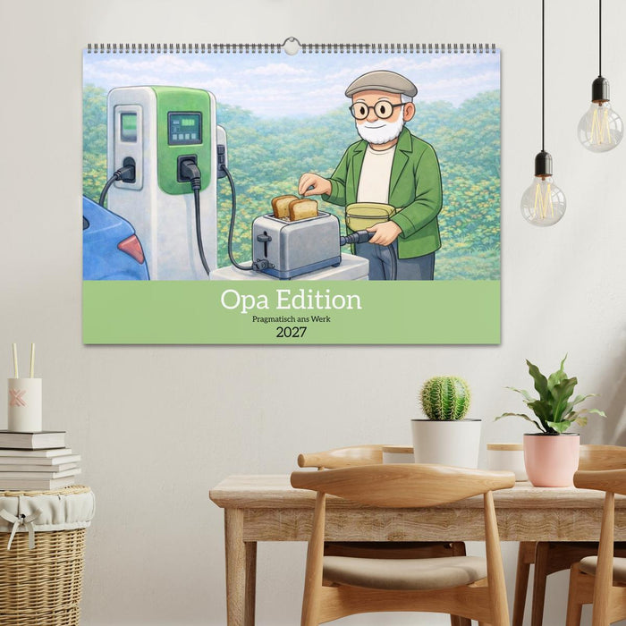 Opa Edition - Pragmatisch ans Werk (CALVENDO Wandkalender 2027)