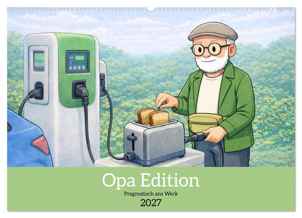 Opa Edition - Pragmatisch ans Werk (CALVENDO Wandkalender 2027)